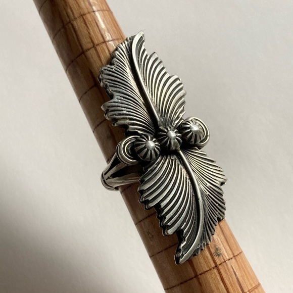 Jewelry - Sterling silver ring. Navajo Style, adjustable. 14 grams, statement ring